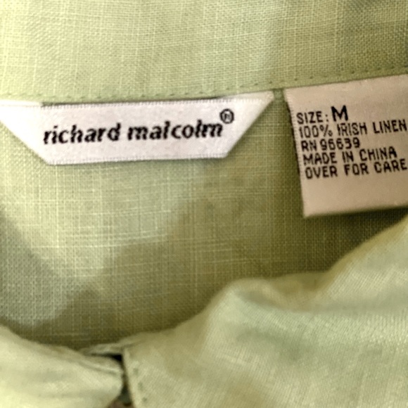 Richard Malcolm Green Linen with Ruffles - Picture 4 of 4